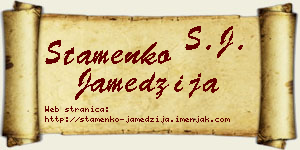Stamenko Jamedžija vizit kartica